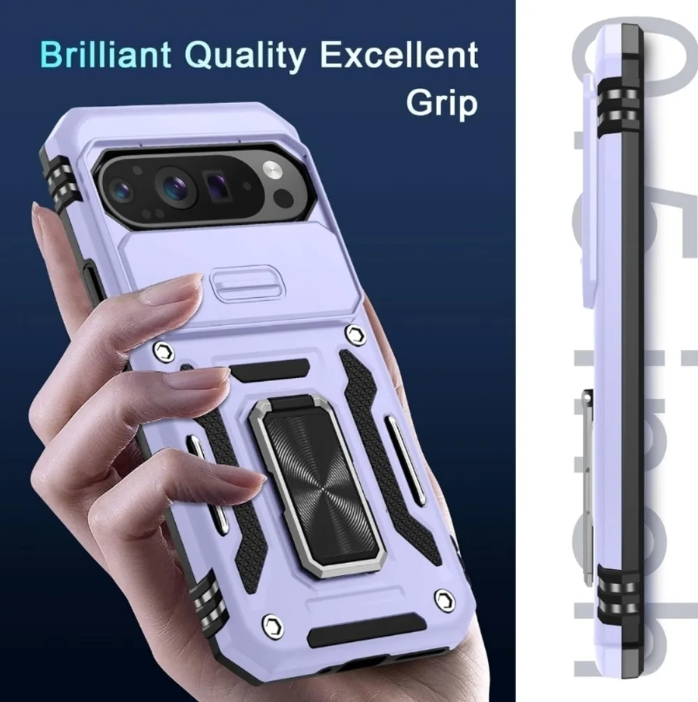 DEERLAMN Protective Cover Case for Google Pixel 9 Pro XL Light Purple (EUC)